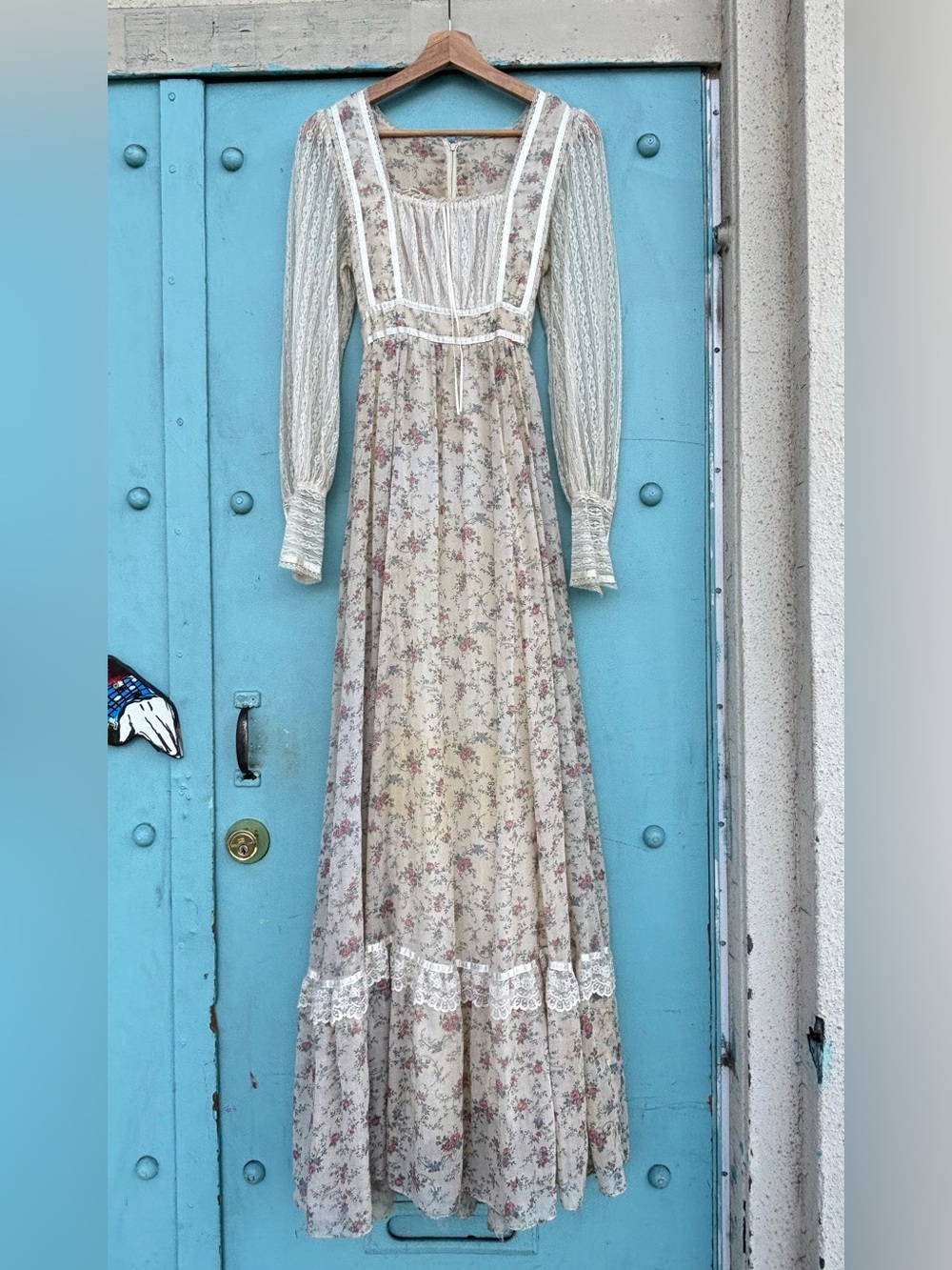 1970s Gunne Sax prairie dress
